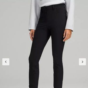 Lululemon City Sleek Slim-Fit 5-Pock High-Rise Pant - Black, Size 30